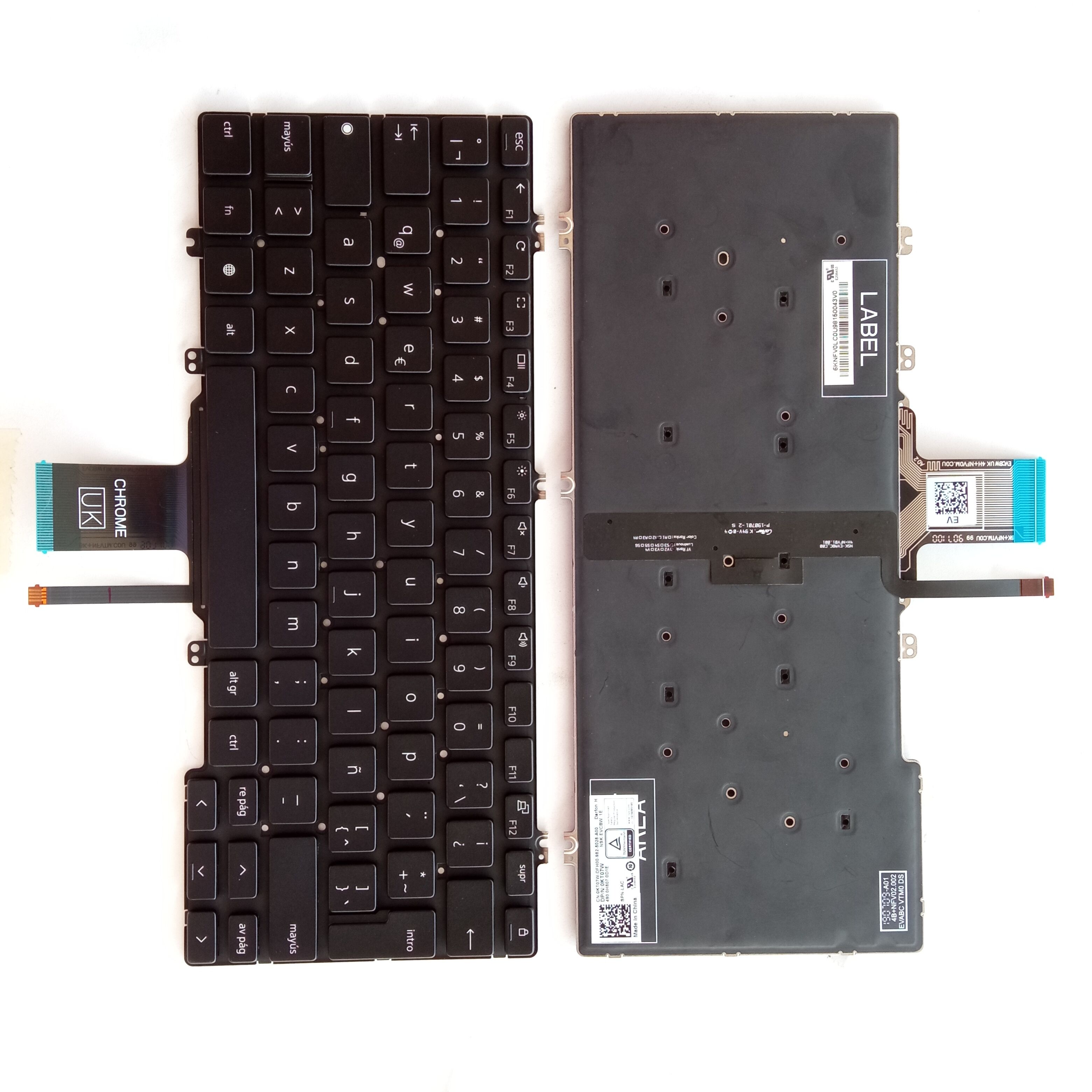 Picture of New Replacement Laptop Keyboard For DELL E7300/E5300 Google version with lock BLACK Backlit LA Layout